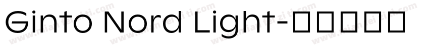 Ginto Nord Light字体转换